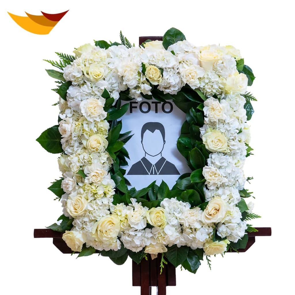 MARCO FLORAL PARA FOTO DE ROSAS Y FOLLAJE