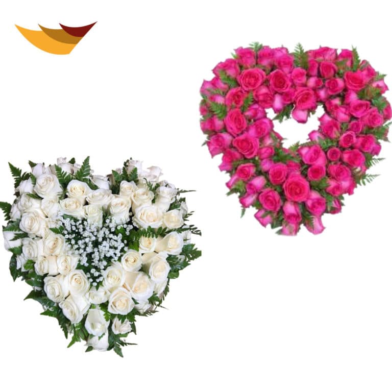 RAMO DE ROSAS REDONDO Y/O FORMA DE CORAZÓN